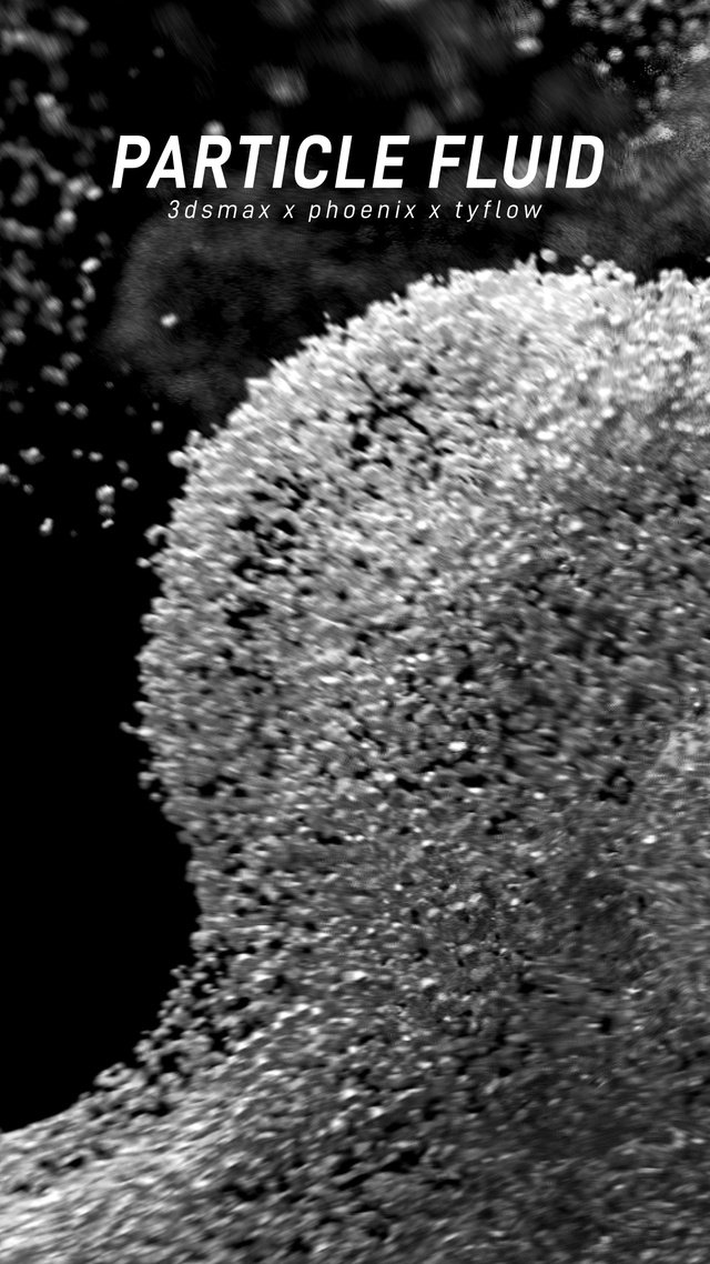 Particle System Driven by PhoenixFD + TyFlow Simulation (Scen file)